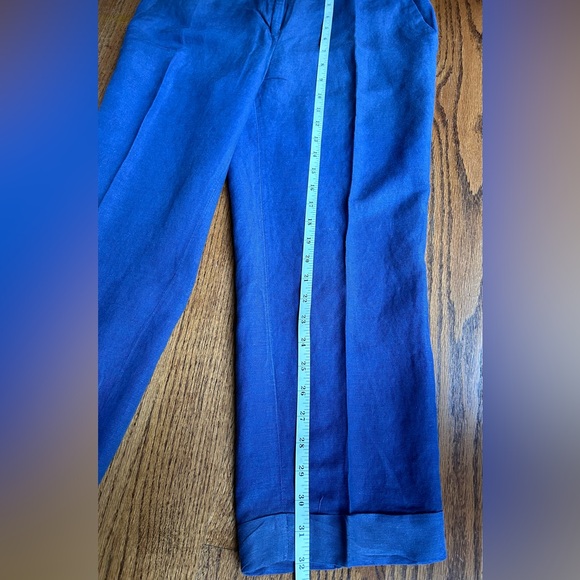 Loft Linen Ankle Crop Pants - Picture 7 of 7